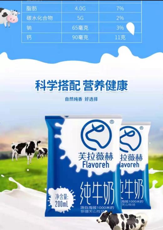芙拉薇赫纯牛奶袋装，不加一滴水，完全无添加 ！ 满88包邮 商品图3