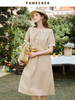 famecoco范可儿休闲修身连衣裙女夏装文艺刺绣天丝棉长裙FAB3FA001 商品缩略图2