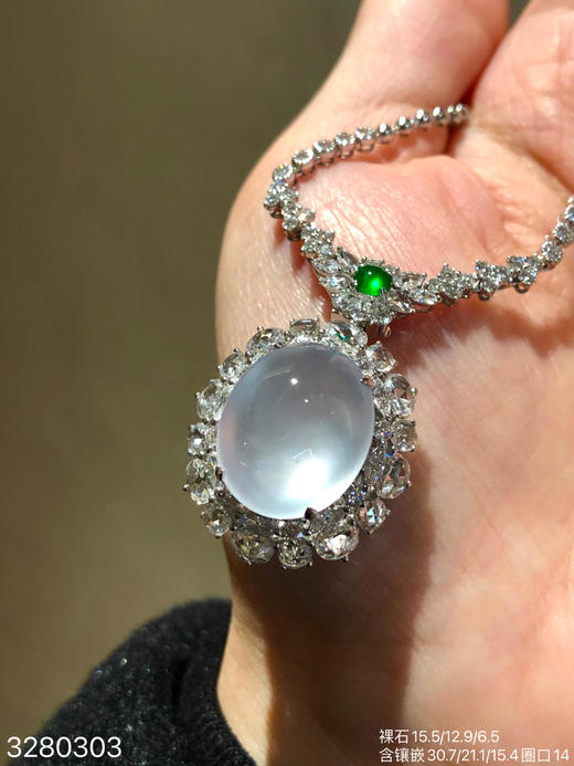 玻璃蛋面戒指吊坠两用款【3280303】具体价格微信咨询 商品图2