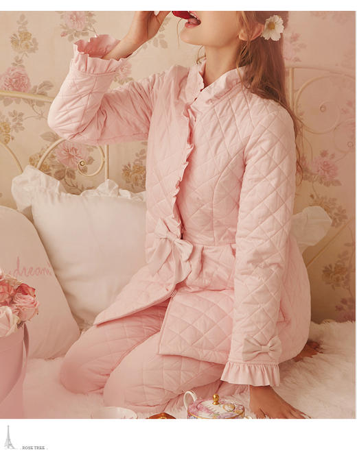 裁缝学苑 AG109公主夹棉睡衣纸样 女 打版裁剪秋冬季家居服样板图 商品图6