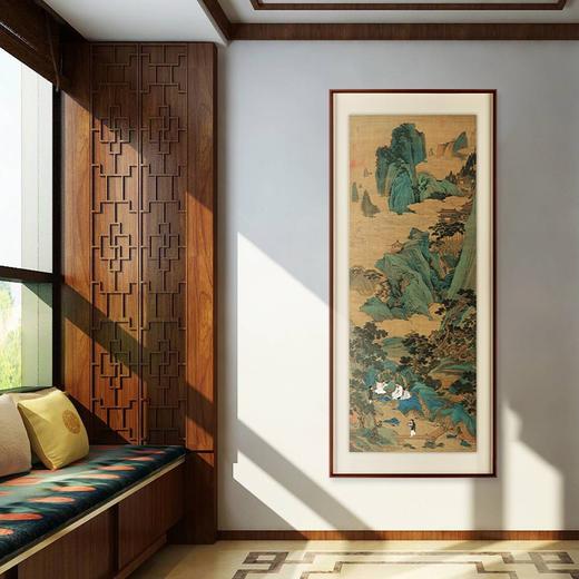 仇英《桃源仙境图》 博物馆原版复刻画 精品实木卡纸框（付款后15天发货） 商品图2