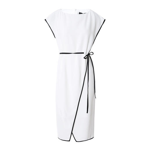 EITIE爱特爱夏季新款时尚飞袖收腰显瘦通勤百搭连衣裙7007716 商品图5