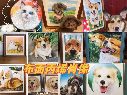 宠物周边肖像画手绘定制最独一无二的爱（下单前请联系工作人员） 商品图2