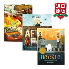 凯迪克金奖绘本 小白找朋友3册套装 英文原版 Dan Santat's Box Set 丹桑塔特插画师 神奇的旅程 儿童英语故事书