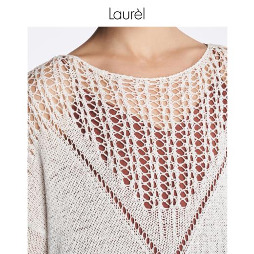 Laurel劳芮23春夏 经典带子纱镂空针织衫LWL342M08200 商品图7