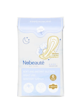 纽派妮棉柔360mm夜用卫生巾6片