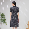 EITIE爱特爱夏季新款短袖立领收腰显瘦印花连衣裙7007748 商品缩略图4