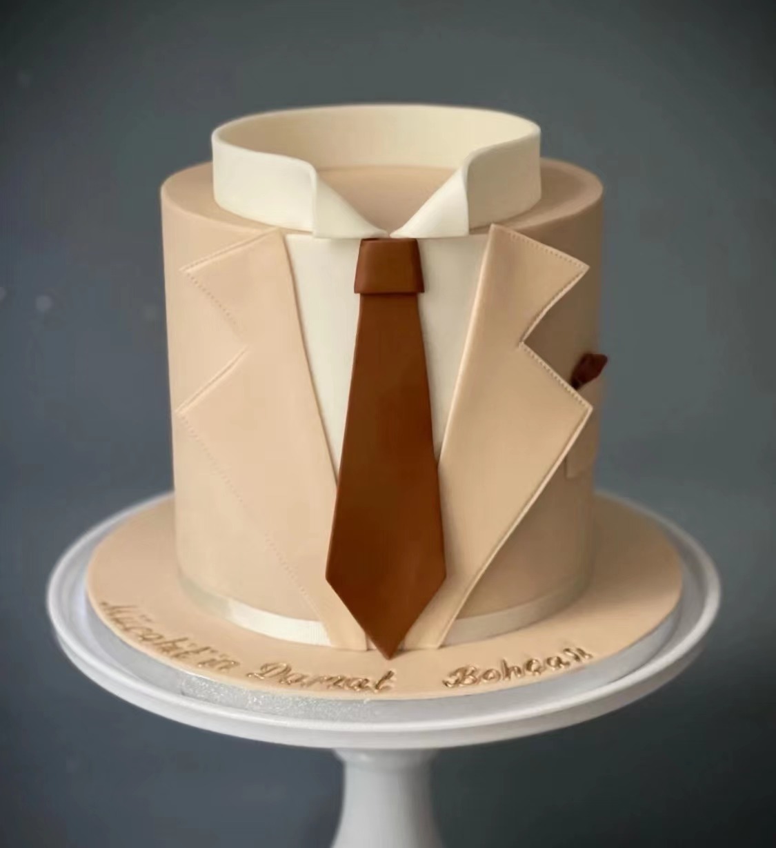 儒雅男神西装蛋糕