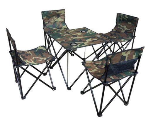 Maki zaza 户外折叠桌椅五件套MKZ-016野餐烧烤露营野炊桌椅钓椅装备迷彩 商品图7