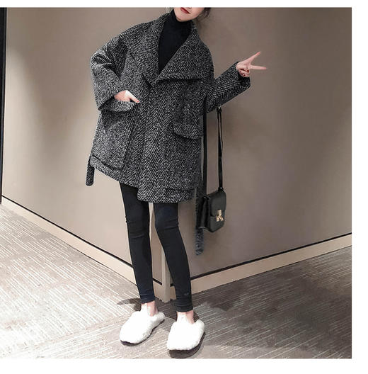 裁缝学苑AG115 呢子大衣纸样女装外套棉服衣服制版打版裁剪样板 商品图3