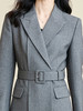 剩S/M/XL/XXL 米思阳2026春季新款时尚气质通勤OL西装经典灰色长袖西服女3434 商品缩略图3
