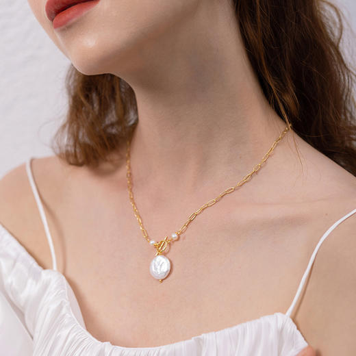 【石榴婆专享】Manreya玛芮雅巴洛克珍珠丨耳钉、耳夹、项链 商品图6