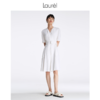 Laurel劳芮23春夏气质深v叠片收腰连衣裙LWL342Y08900 商品缩略图8