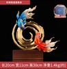 年年有余铜金鱼书柜展示柜电视柜艺术工艺品装饰摆件纯铜招财双鱼戏水摆件 220*80*310客厅书房办公室玄关新中式摆件新婚贺礼乔迁贺礼 商品缩略图0