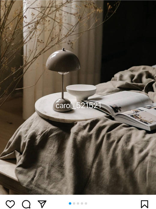 软装颜值灵魂！丹麦Flowerpot花苞灯无线充电台灯 外贸公司版本四色免代 商品图3