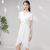 EITIE爱特爱夏季新款洋气优雅显瘦不规则裙摆礼服连衣裙7077701 商品缩略图2