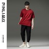 PINLI品立夏季新款男士圆领落肩纯色短袖T恤上衣GD232111322 商品缩略图3