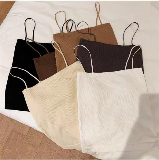 【捡漏29.9抢2件！带胸垫的美背小吊带】一体带胸垫固定杯美背内衣，无缝抹胸背心吊带裹胸打底外穿上衣 商品图2