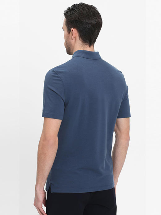 callisto灰蓝超细羊毛翻领T恤 SRTSS116C 商品图2