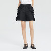 谜底短裤女2023年夏季新款复古优雅荷叶边A字型宽松短裤235MK6032 商品缩略图0