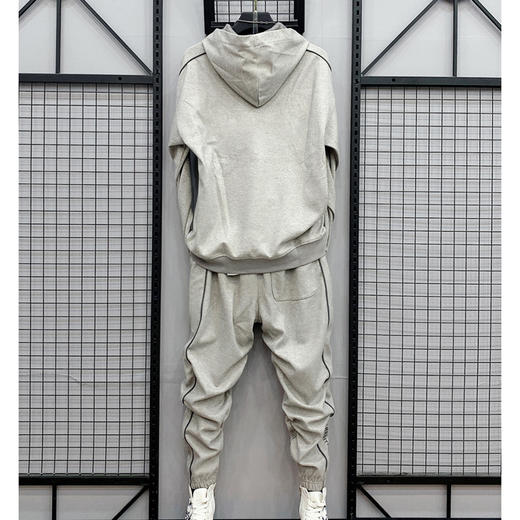 裁缝学苑MQ23新款运动套装纸样男装套头连帽长袖卫衣上衣裤子样板 商品图1