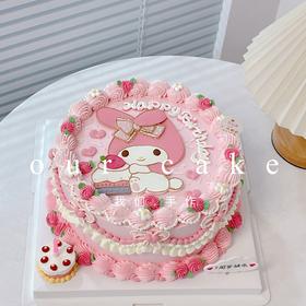 美乐蒂复古手绘蛋糕-低糖处理无添加