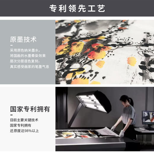 傅抱石《满身苍翠惊高风》 博物馆原版复刻画 大金属卡纸框（付款后15天发货） 商品图5