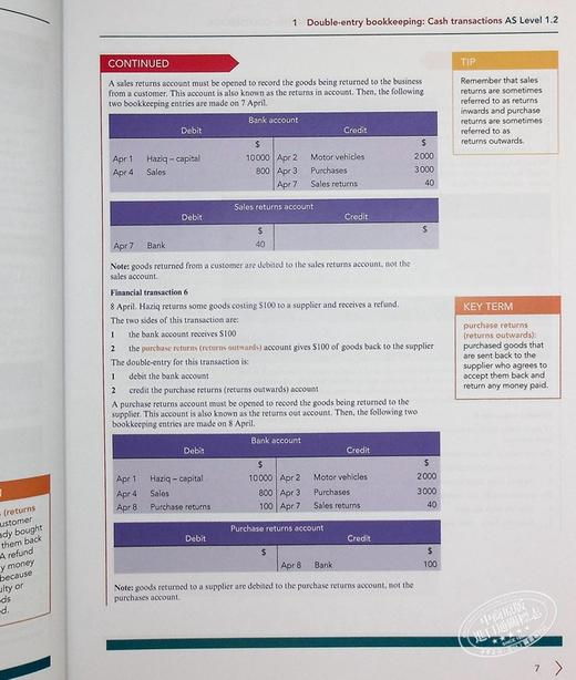 【中商原版】剑桥大学出版NEW Cambridge International AS & A Level Accounting Coursebook with Digital Access (2 商品图6