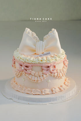 【翻糖款】粉色蝴蝶结