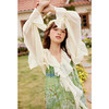 两三事菡萏碎影 夏季新款甜美荷叶边拼接薄款长袖衬衫女宽松 商品缩略图3