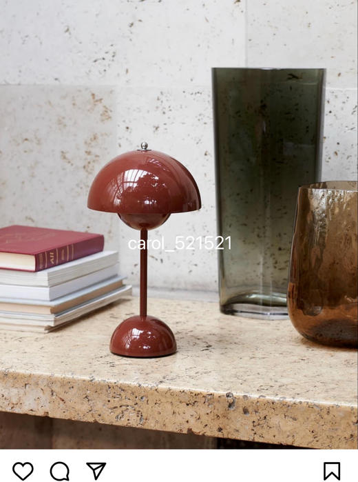 软装颜值灵魂！丹麦Flowerpot花苞灯无线充电台灯 外贸公司版本四色免代 商品图1