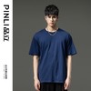 PINLI品立夏季新款男士圆领落肩纯色短袖T恤上衣GD232111322 商品缩略图4
