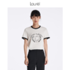 【匹马棉】Laurel劳芮23春夏LOGO印花撞边T恤上衣LWL342Z03300 商品缩略图8