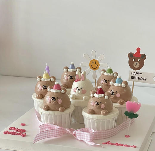 立体小熊杯子蛋糕 | 昔果 商品图0
