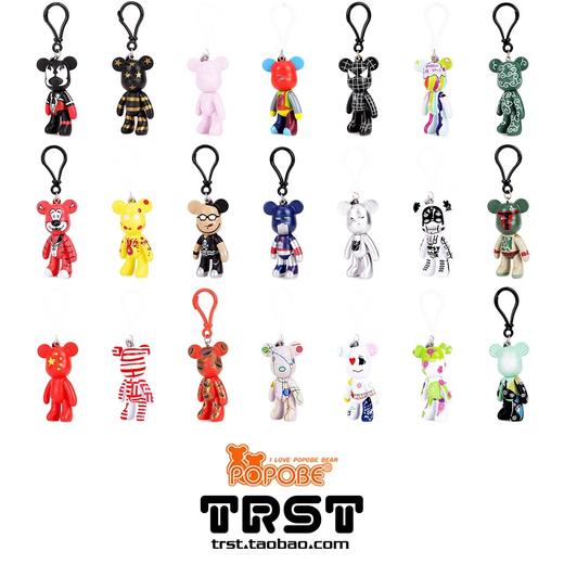 J-POPOBE-正版暴力熊 3寸钥匙扣（12款） 商品图0