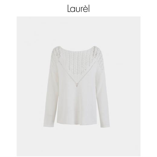 Laurel劳芮23春夏 经典带子纱镂空针织衫LWL342M08200 商品图0