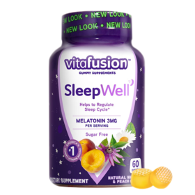 【跨境直供】美国vitafusion褪黑素软糖 60粒