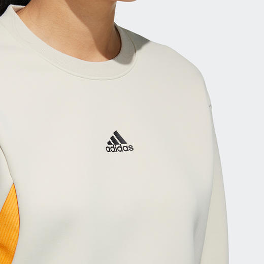 5折【自营】adidas/阿迪达斯  女卫衣2022春秋新款运动圆领舒适休闲套头衫 HF0042 商品图3