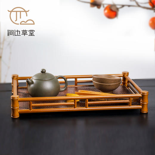 月白·楠竹竹节长托盘 商品图0