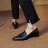 优雅百搭，头层牛皮+马毛粗跟单鞋DJC-843 商品缩略图8