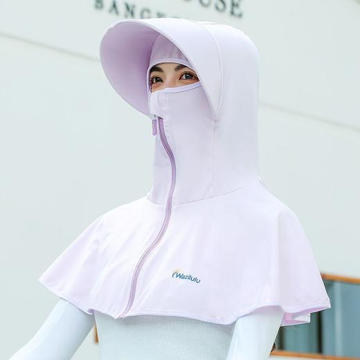 夏天女防晒衣帽披肩披风斗篷全脸面护颈开车防紫外线UPF50+ 商品图8