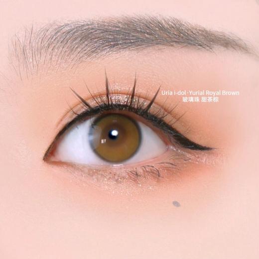 正品年抛  IDOL系列甜茶棕美瞳，年抛直径14.0，着色直径12.8，韩国产 商品图4