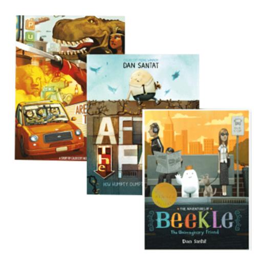 凯迪克金奖绘本 小白找朋友3册套装 英文原版 Dan Santat's Box Set 丹桑塔特插画师 神奇的旅程 儿童英语故事书 商品图1