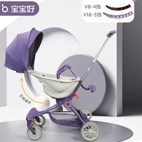 宝宝好遛娃婴儿推车V18（紫色）