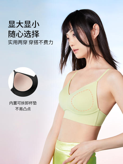 【会员积分兑换】奶糖派大杯文胸波子汽水舒适无痕承托多穿法内衣大胸显小文胸 商品图2