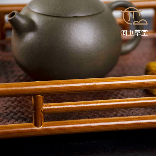 月白·楠竹竹节长托盘 商品图2