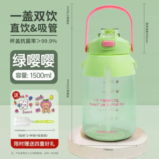 康巴赫银离子抗菌健康双饮大肚杯 商品图7