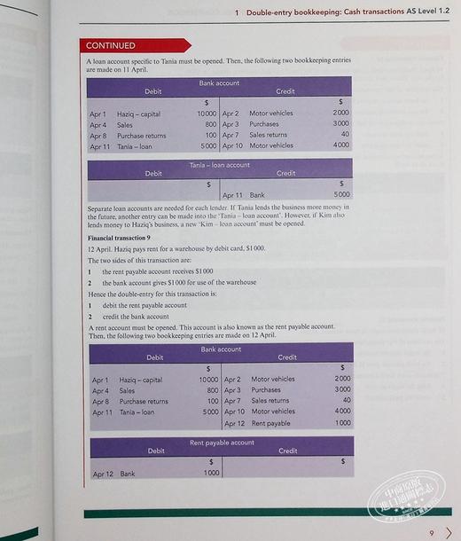 【中商原版】剑桥大学出版NEW Cambridge International AS & A Level Accounting Coursebook with Digital Access (2 商品图7