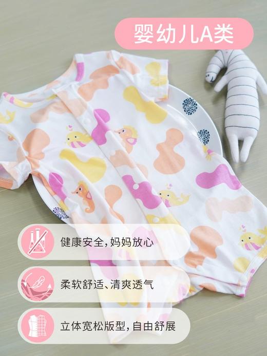 【丝麻棉天然抗菌】韩国moimoi {爬服} 春夏宝宝连体衣新生儿睡衣幼儿哈衣 商品图0