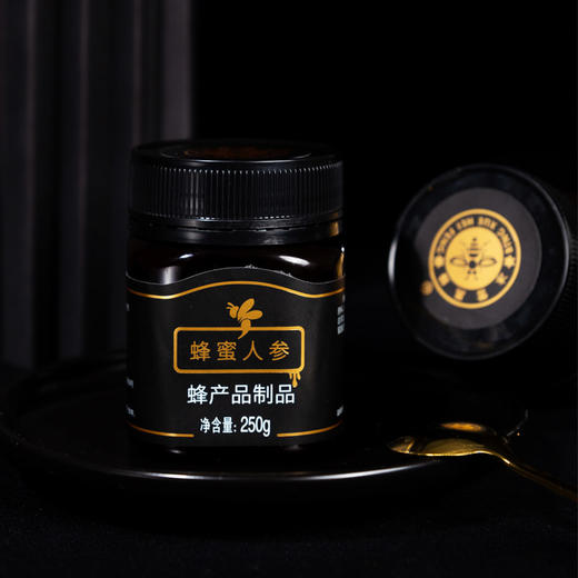 东北黑蜂人参蜂蜜250克瓶装 商品图1